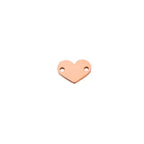 20Pcs Stainless Steel Heart Charms for DIY Necklace Bracelets