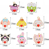 20Pcs Cartoon Animal Pendant Charms for DIY Jewelry Making