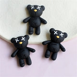 20Pcs Mix Cartoon Resin DIY Accessories Bear Rabbit Flower Love Heart Patch