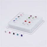 20Pcs Mix Flower Crystal Nose Studs for Women Men Tiny Nose Bone Rings