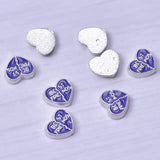 20Pcs Heart Love Floating Charms Letter Family Pendant For Locket Necklaces