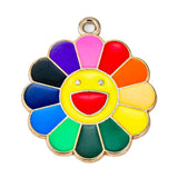 20Pcs Colorful Enamel Rainbow Charms for DIY Jewelry