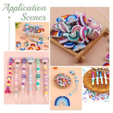 20Pcs Mixed Rainbow Silicone Spacer Beads for DIY Jewelry Making
