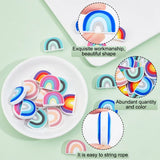 20Pcs Mixed Rainbow Silicone Spacer Beads for DIY Jewelry Making