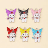 20Pcs Enamel Cartoon Animals Charms Pendants Jewelry Making DIY