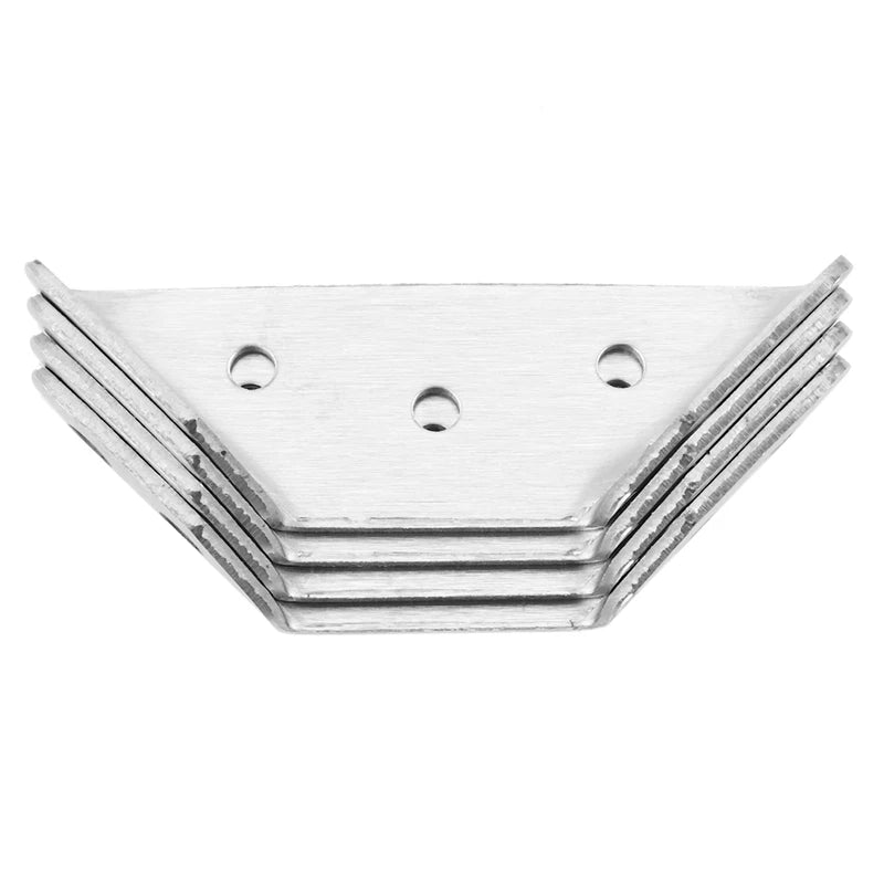 20Pcs Stainless Steel Angle Code Right Angle Fixed Bracket Furniture Wood Board