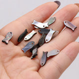20Pcs Shell Pendant Mother Of Pearl Fish-Shaped For DIY Jewelry Making