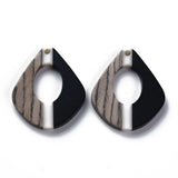 20Pcs Wood Resin Drop Earrings Charms DIY Necklace Bracelet Jewelry Findings