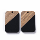 20Pcs Wood Resin Drop Earrings Charms DIY Necklace Bracelet Jewelry Findings