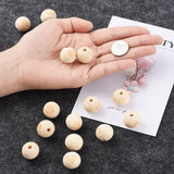 20Pcs Natural Wooden Beads Heart Crown Spacer Wood Beads for Jewelry Making DIY