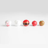 20Pcs Christmas Wooden Beads 16 20mm DIY Jewelry Making Crafts Kid Toy Bracelet