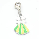 20Pcs Noble Skirt Charms Enamel Pendants for Jewelry Making