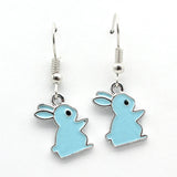 20Pcs Oil Bunny Charms for Jewelry Making Earrings Necklace Key Chains