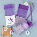 20Pcs Organza Bags Lavender Sachet Empty Bag Mesh with Ribbon Jewelry Pouches