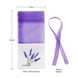 20Pcs Organza Bags Lavender Sachet Empty Bag Mesh with Ribbon Jewelry Pouches