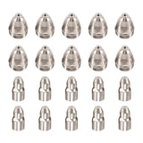 20Pcs P80 Plasma Cutting Torch Consumable 80A Tip Electrode Nozzle
