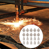 20Pcs P80 Plasma Cutting Torch Consumable 80A Tip Electrode Nozzle