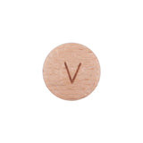 20Pcs 15mm Baby Beech Letter Round Wooden Beads DIY Name Pacifier Chain