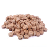20Pcs 15mm Baby Beech Letter Round Wooden Beads DIY Name Pacifier Chain