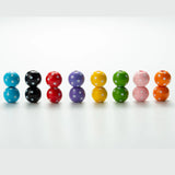 20Pcs 16mm Printed Dots Wooden Beads DIY Charm Bracelet Accessories
