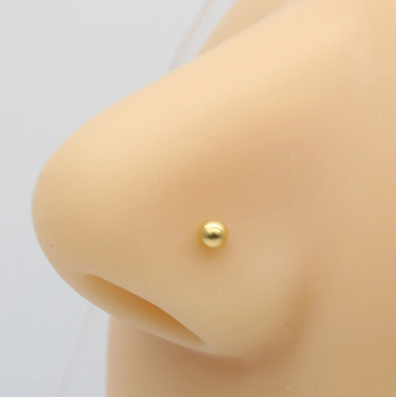 20Pcs 925 Sterling Silver 3.0mm Nose Stud Ear Cartilage Piercing Jewelry
