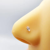 20Pcs 925 Sterling Silver CZ Nose Stud Rings 22G Piercing Jewelry for Women