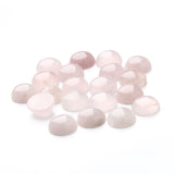 20Pcs Rose Quartz Cabochons Semi-precious Stone Beads DIY Jewelry Making 4-25mm
