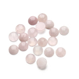 20Pcs Rose Quartz Cabochons Semi-precious Stone Beads DIY Jewelry Making 4-25mm