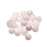 20Pcs Rose Quartz Cabochons Semi-precious Stone Beads DIY Jewelry Making 4-25mm