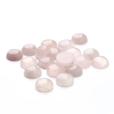 20Pcs Rose Quartz Cabochons Semi-precious Stone Beads DIY Jewelry Making 4-25mm