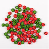 20Pcs Watermelon Wooden Round Beads DIY Baby Toys Jewelry Bracelet