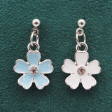 20Pcs Pink Sakura Flower Charms Enamel Pendants for Jewelry Making