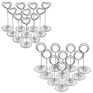 20Pcs Metal Table Number Holders Wedding Party Office Desk Memo Clip