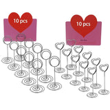 20Pcs Metal Table Number Holders Wedding Party Office Desk Memo Clip