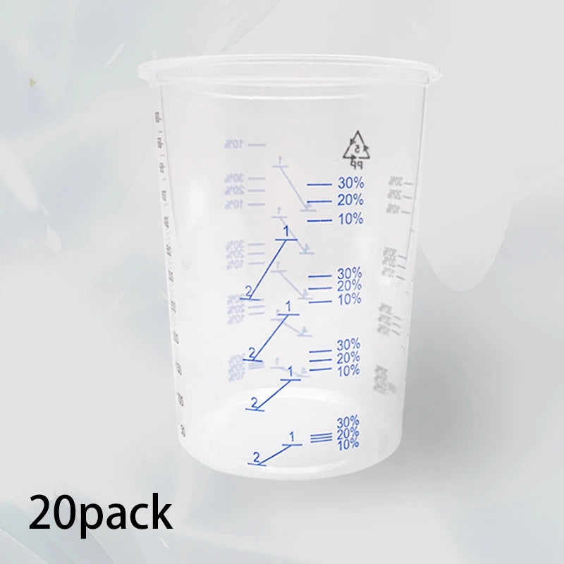 20Pcs Disposable Paint Mixing Cups 600ML Resin Epoxy Pour