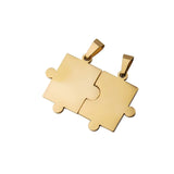 20Pcs Stainless Steel Puzzle Pendant for DIY Jewelry Making