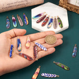 20Pcs Alloy Feather Charms Pendant DIY Jewelry Making