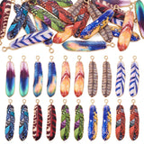 20Pcs Alloy Feather Charms Pendant DIY Jewelry Making