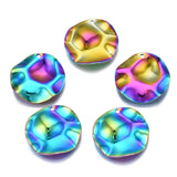 20Pcs Rainbow Stainless Steel Charms for DIY Jewelry Making