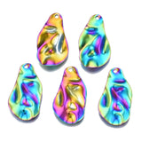 20Pcs Rainbow Stainless Steel Charms for DIY Jewelry Making