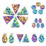20Pcs Rainbow Stainless Steel Charms for DIY Jewelry Making