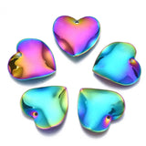 20Pcs Rainbow Stainless Steel Charms for DIY Jewelry Making