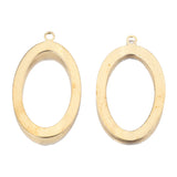 20Pcs Raw Brass Oval Resin Frame Bezel Mold Pendant Hoop Earrings Charms