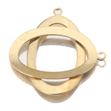 20Pcs Raw Brass Oval Resin Frame Bezel Mold Pendant Hoop Earrings Charms