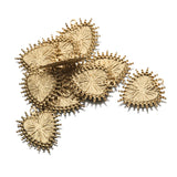20Pcs Raw Brass Sacre Heart Shape Charms Pendants for DIY Jewelry Making
