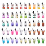 20Pcs Resin Pearl Milk Tea Charms Bubble Tea Pendant for DIY Jewelry Making