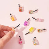 20Pcs Resin Pearl Milk Tea Charms Bubble Tea Pendant for DIY Jewelry Making