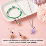 20Pcs Resin Pearl Milk Tea Charms Bubble Tea Pendant for DIY Jewelry Making