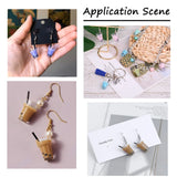 20Pcs Resin Pearl Milk Tea Charms Bubble Tea Pendant for DIY Jewelry Making