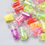 20Pcs Resin Pearl Milk Tea Charms Bubble Tea Pendant for DIY Jewelry Making